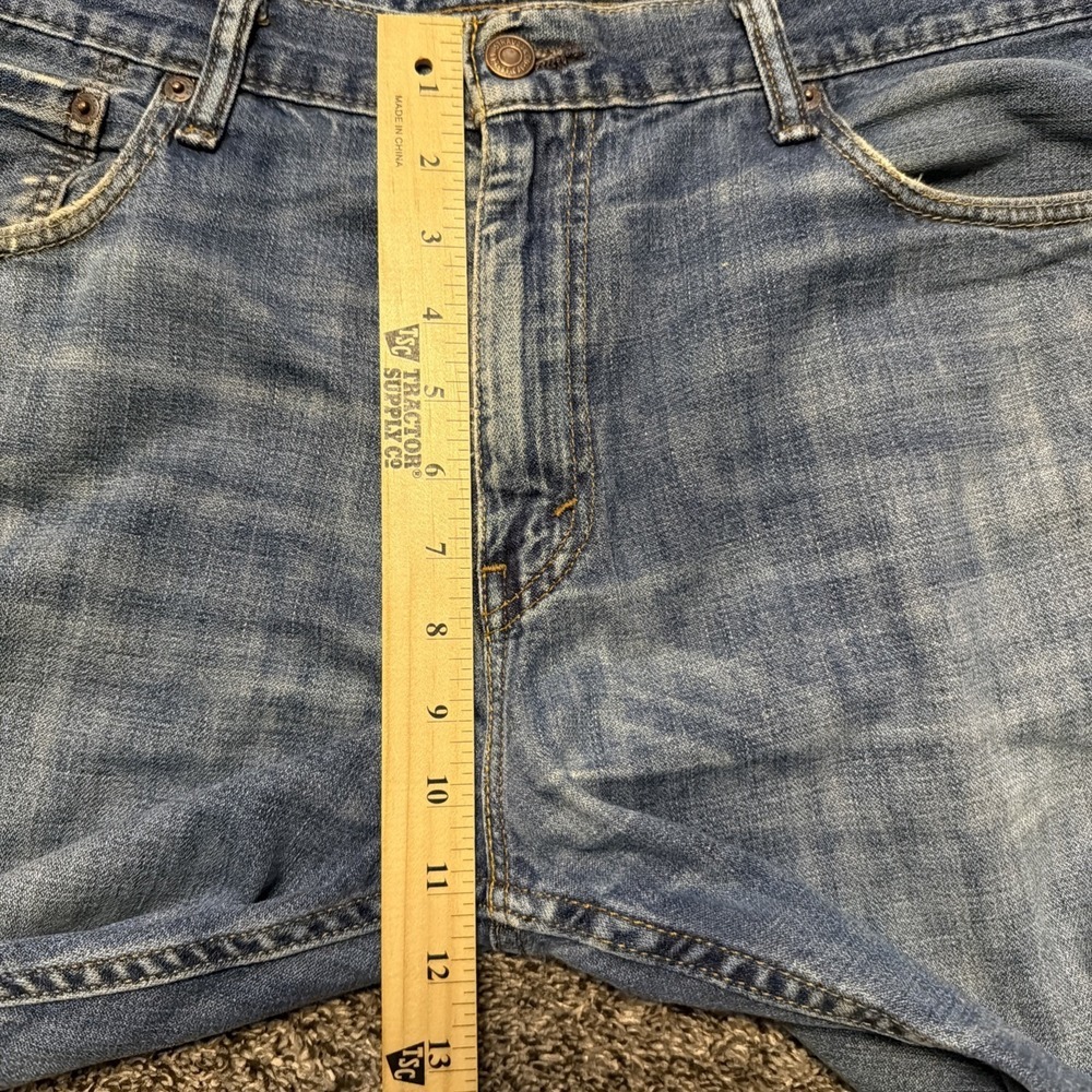 Levis 569 Jeans Mens 34x32 (Fits 36x30) Blue Loose Fit Classic Baggy Faded - Picture 8 of 9
